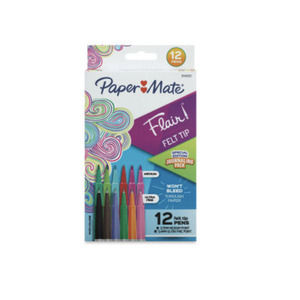 Paper Mate Flair FELT TIP Pens - Journaling Pack, Set of 12